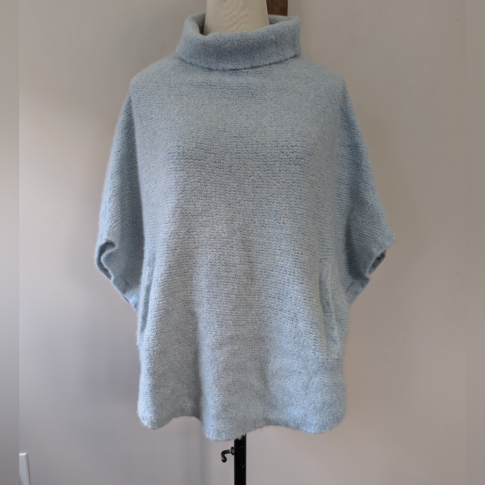 Lisa Todd Cashmere Poncho Sweater Cowl Neck Cozy‎